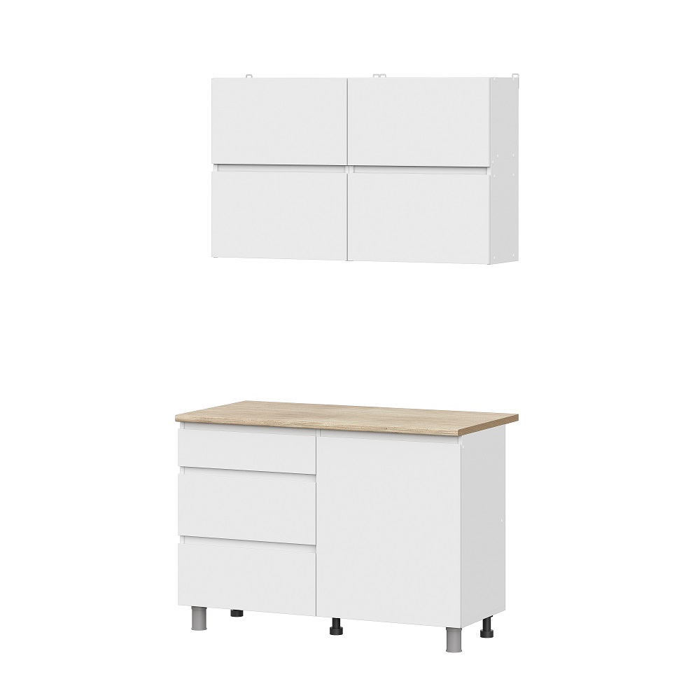 Готовая кухня Токио 1.2 м, Белый