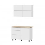 Готовая кухня Токио 1.2 м, Белый