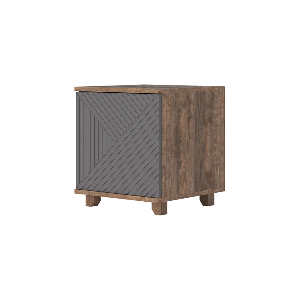 Ньёрд Тумба прикроватная 1ст Дуб Самдал / Черника