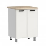 МК Аленушка Н 600 Магнолия Молочный,скоба черный (без столешницы)