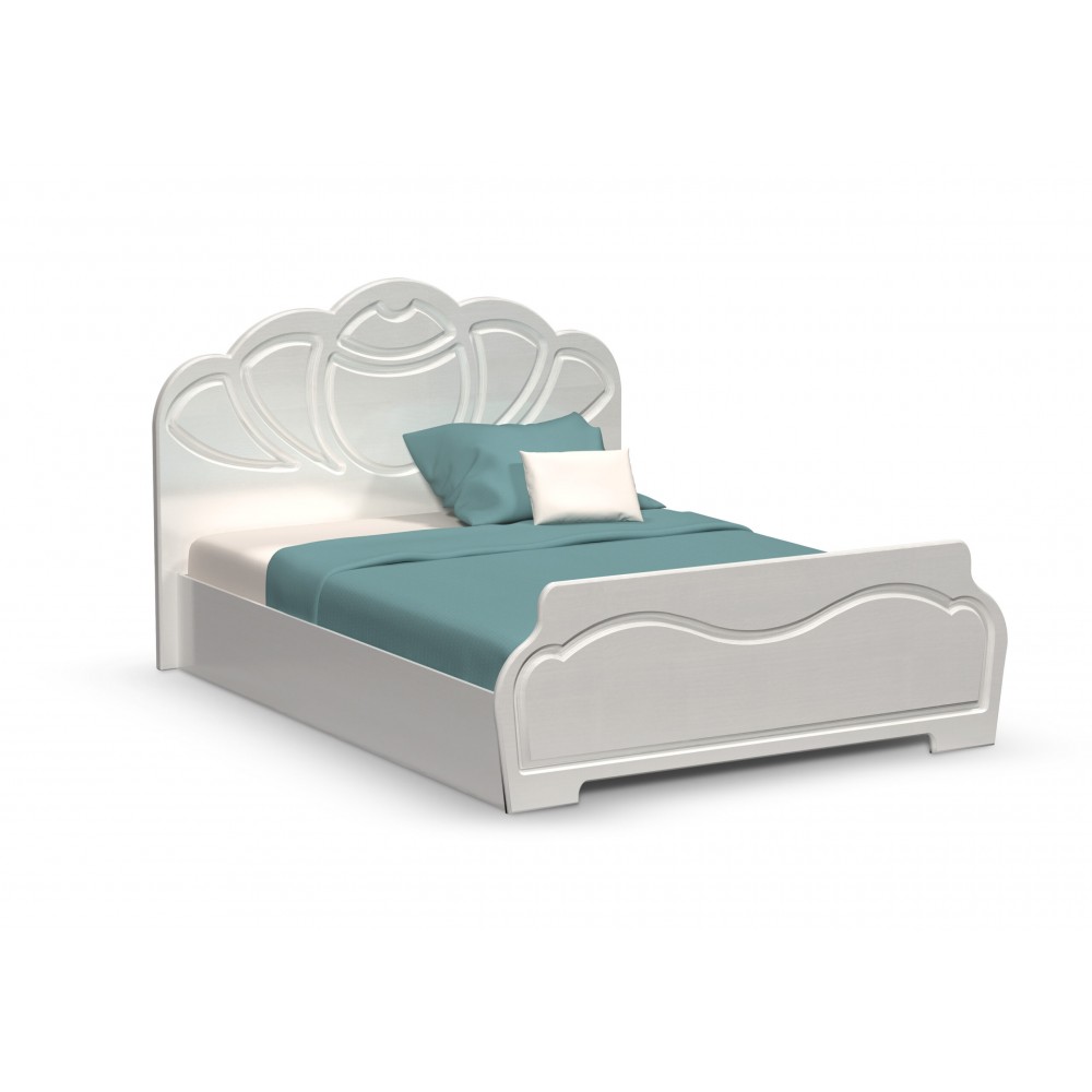 Кровать Гармония 1,6м, Белый глянец холодный