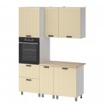 МК Аленушка 1,6м ПД Орхидея Крем,скоба черный,сонома