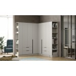 Мадрид Гардеробная система угловая 105/90/105м,Графит