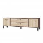 Тумба под телевизор Парус-13, Ясень шимо, Дуб сонома