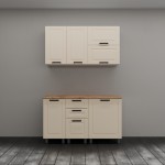 МК Аленушка 1,4м с ящ. Астра Крем,скоба черный,черный