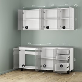 Кухня 1,8 м "София"