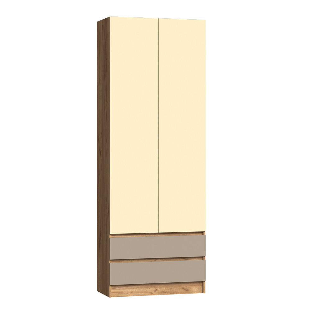 Шкаф Челси Color, Слоновая кость, Глиняный серый, Дуб крафт