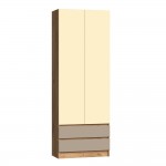 Шкаф Челси Color, Слоновая кость, Глиняный серый, Дуб крафт