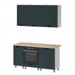 МК Аленушка 1,6м в.6 Лотос Изумруд,скоба антрацит,сонома