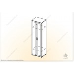 Шкаф 2-х створчатый Классика ШК-0.6