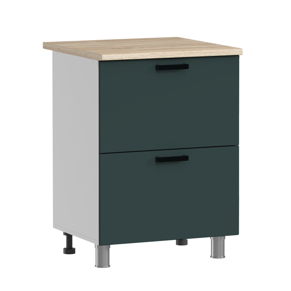 МК Аленушка Н2Я 600 Лаванда Изумруд, скоба черный (без столешницы)