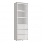 Стеллаж Челси, Белый глянец холодный, Белый