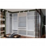 Гардеробная Рум. Комплект 5.1 без фасадов, белый