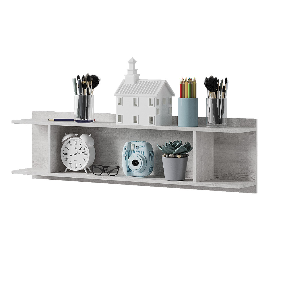 Полка навесная АН-01 Мрия, Бетон пайн светлый