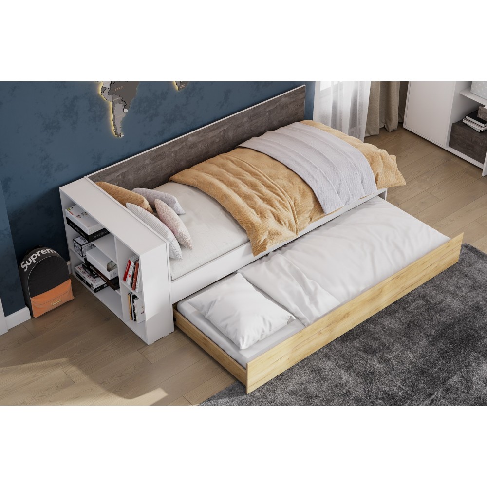 Кровать с подъёмным механизмом Нега 140х200, Серый