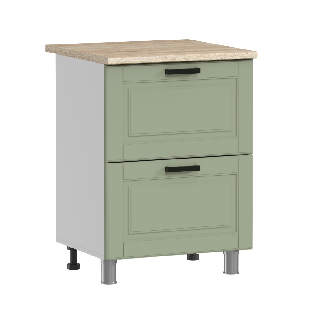 МК Аленушка Н2Я 600 Астра Фисташка,скоба черный (со столешницей)