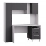 Стол рабочий Комфорт 12.95 N, Белый, Серый