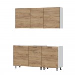 Готовая кухня Лаванда (без столешницы), Дуб золотой