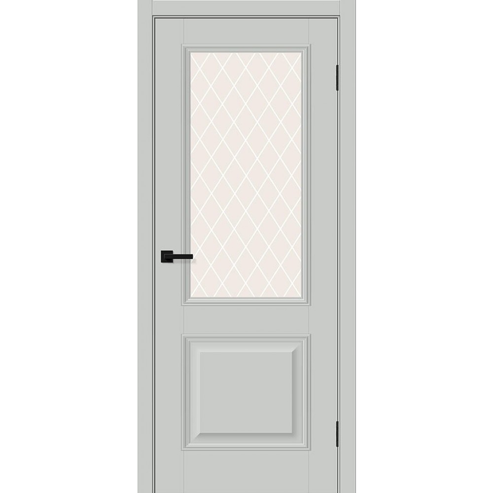 Классик-13 Grey Silk / White Сrystal