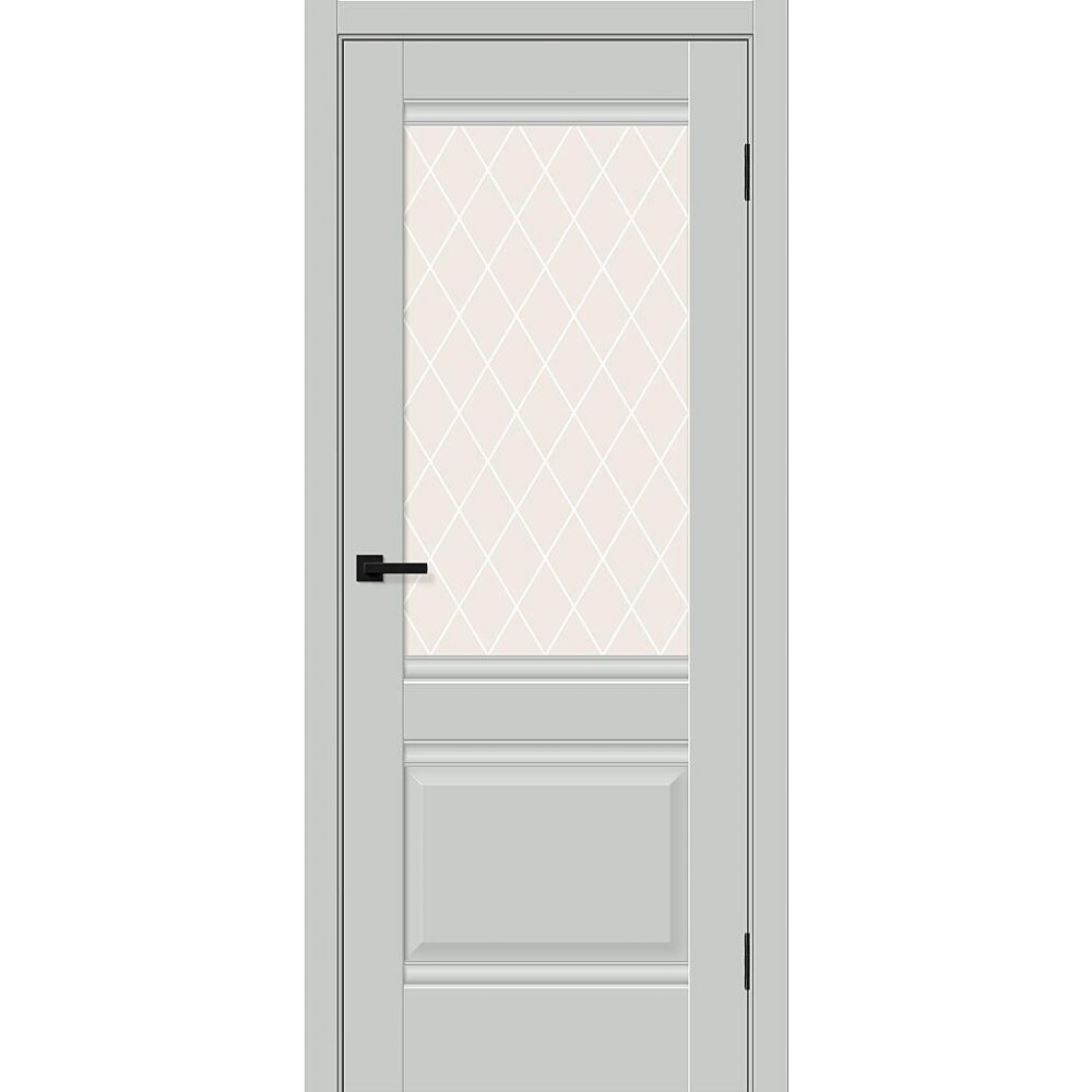 Прима-3 Grey Silk / White Сrystal