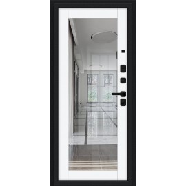 Флэш МФ/SBlack Букле черное/White Silk