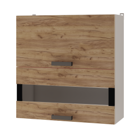 7В2 Шкаф настенный 2-дв горизонт. со стеклом Крафт