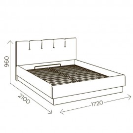 Кровать с подъемным механизмом Илия М9 160х200