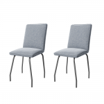 Комплект стульев Детройд (2 шт), графит велюр серый