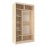 Шкаф-купе двухдверный с зеркалом 1200 Домашний Дуб сонома