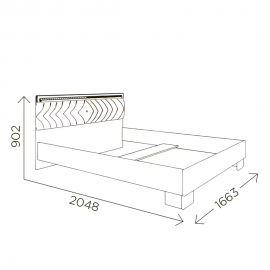 Кровать без основания Гертруда М8 160х200