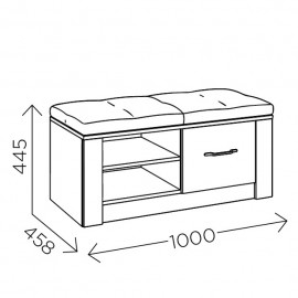 Тумба для обуви Ева 5 М5
