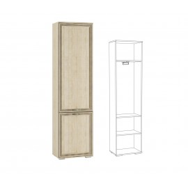 ЛШ-2 Пенал платяной с выдвижной штангой Ливорно, Сонома