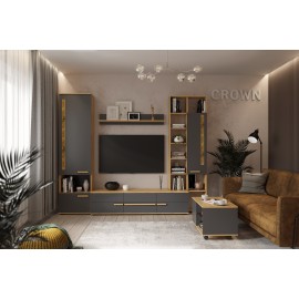 Гостиная модульная Crown. Комплект 1 Гостиная модульная Crown. Комплект 1
