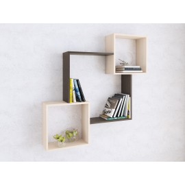 Полка навесная ПН-2, венге/дуб молочный