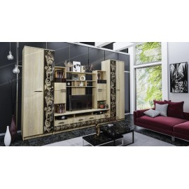 Стенка в гостиную Багира, каштан