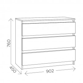 Комод с ящиками Агата М7
