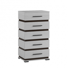 Комод высокий Модена МК-1, ясень анкор светлый/венге