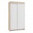 Шкаф-купе Бассо 1 м, дуб сонома/белый