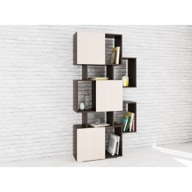 Стеллаж Ромео-9, венге/дуб молочный