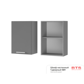 5В1 Шкаф настенный 1-дверный Титан