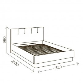 Кровать с подъемным механизмом Илия М12 140х200