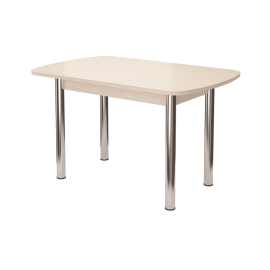 Стол обеденный Бостон-2, ваниль (опора брифинг)