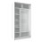 Шкаф-купе двухдверный с зеркалом 1200 Домашний Белый