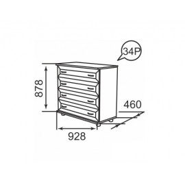 Ника-Люкс 34Р Комод