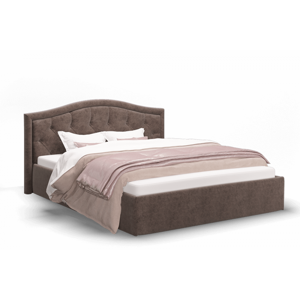 Кровать с подъемным механизмом Стелла 140х200, коричневый