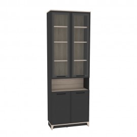 Шкаф книжный Аурелио 7, антрацит