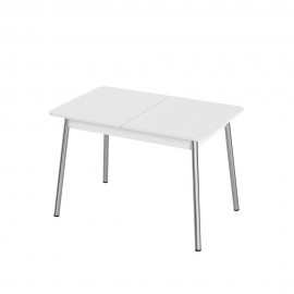 Стол раздвижной Лион 2, белый матовый