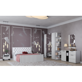 Спальня Модена. Комплект 4, ясень анкор светлый/венге