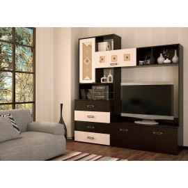 Стенка в гостиную Белла, венге