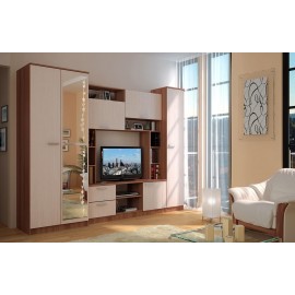 Стенка в гостиную Флора, ясень шимо